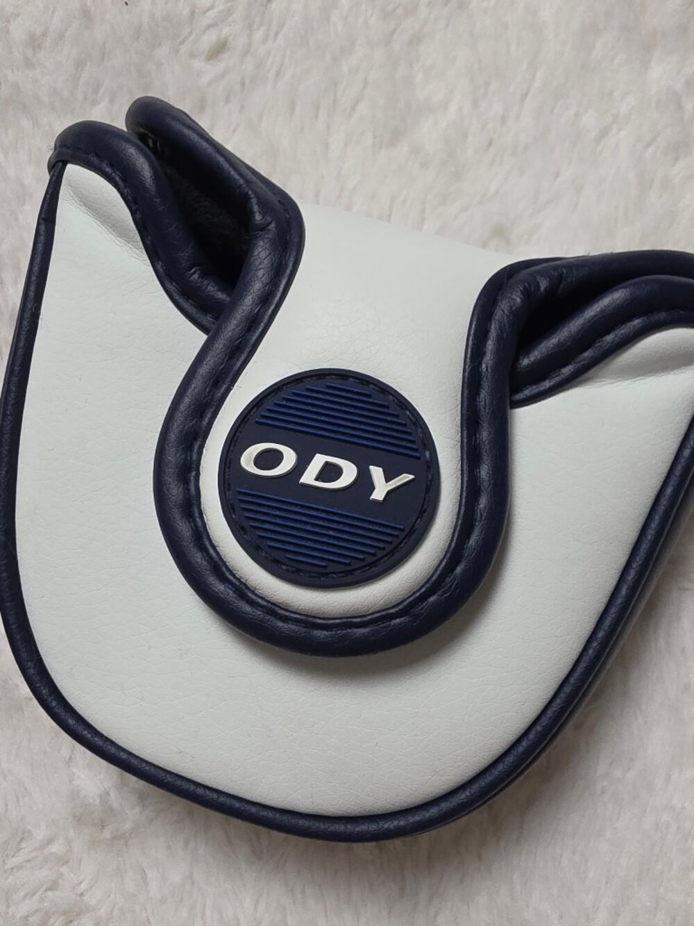 Odyssey Ai-One Mid-Mallet Putter Headcover Cover White Navy ODY Magnetic